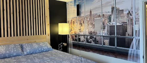 1 dormitorio, tabla de planchar con plancha, wifi y ropa de cama