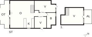 House | Floor plan - 6 Person Holiday Home in Idestrup (Idestrup)