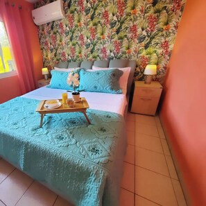 1 bedroom, in-room safe, iron/ironing board, travel cot