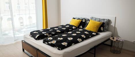 1 bedroom, in-room safe, WiFi, bed sheets