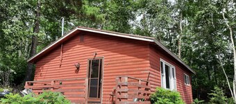 3 bedroom cabin on Crow Lake at Bull Moose Lodge. Pet friendly