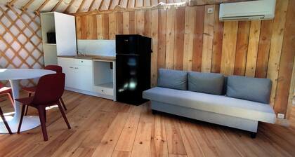 Camellia is a beautiful yurt 10 minutes walk from Pairi Daiza