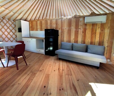 Camellia is a beautiful yurt 10 minutes walk from Pairi Daiza