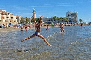 Vlak bij het strand