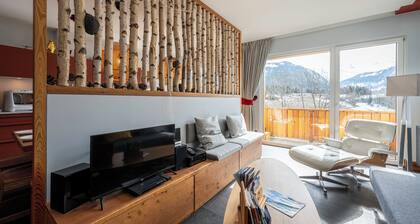 Chalet „Près Du Mélèze“ mit Bergblick, Gemeinschaftsgarten und WLAN