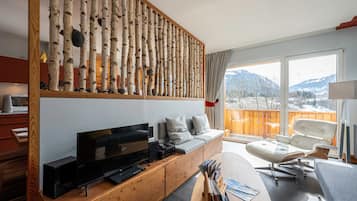 TV, peis, DVD-spiller og bordtennis