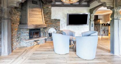 Chalet 'Camillou' mit Bergblick, privater Terrasse und Wi-Fi