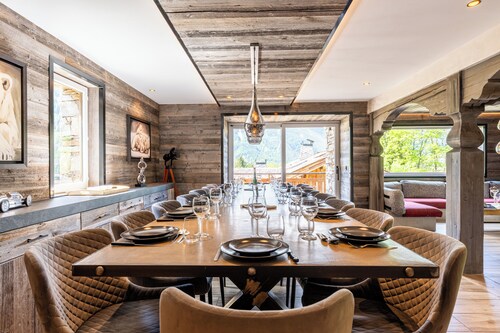 Chalet 'Camillou' mit Bergblick, privater Terrasse und Wi-Fi