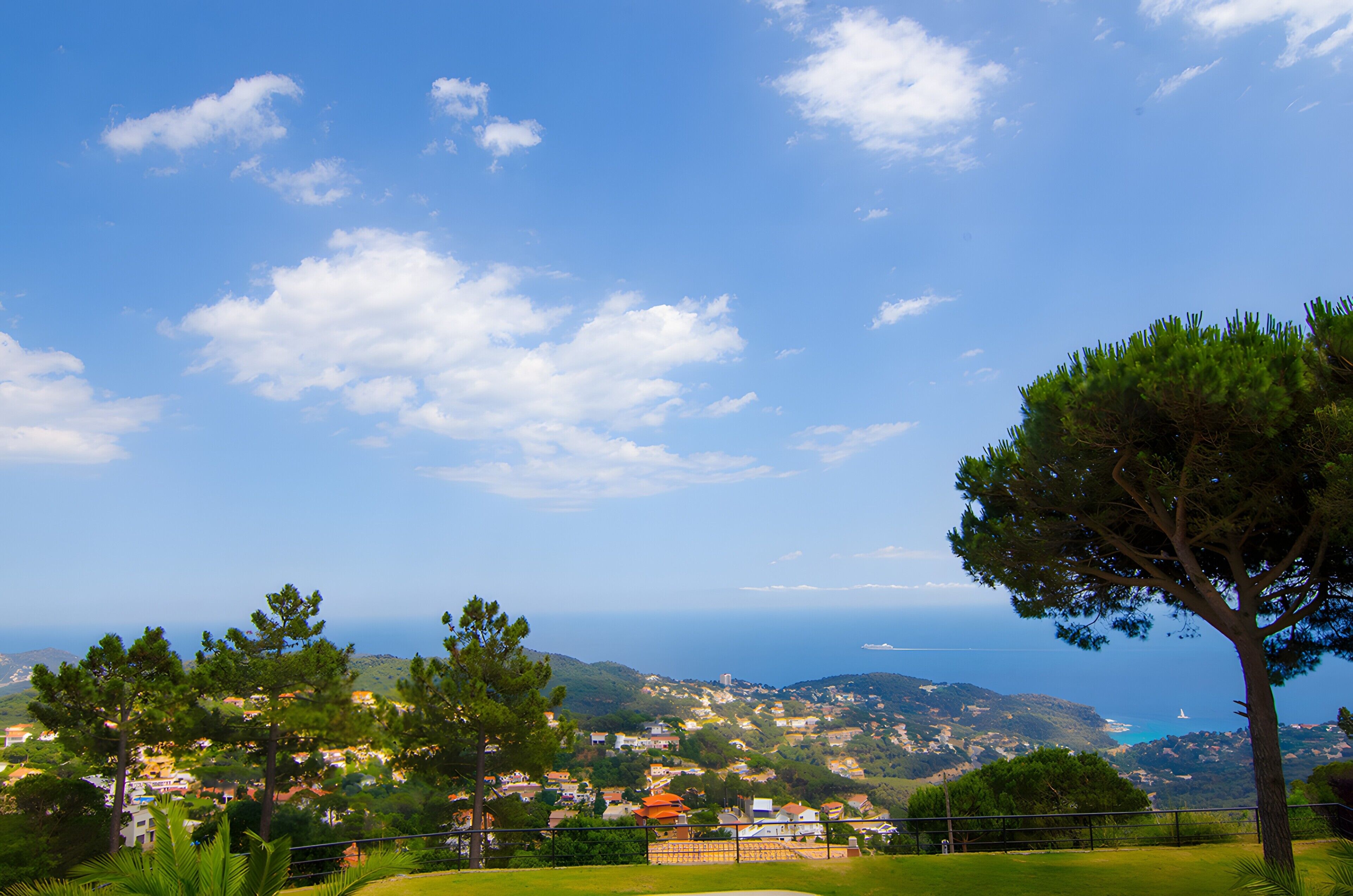 Blick von der Unterkunft