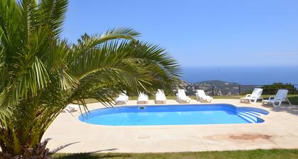 Villa 'La Venta' Grande maison avec vue mer, piscine privée chauffée et climatisation
