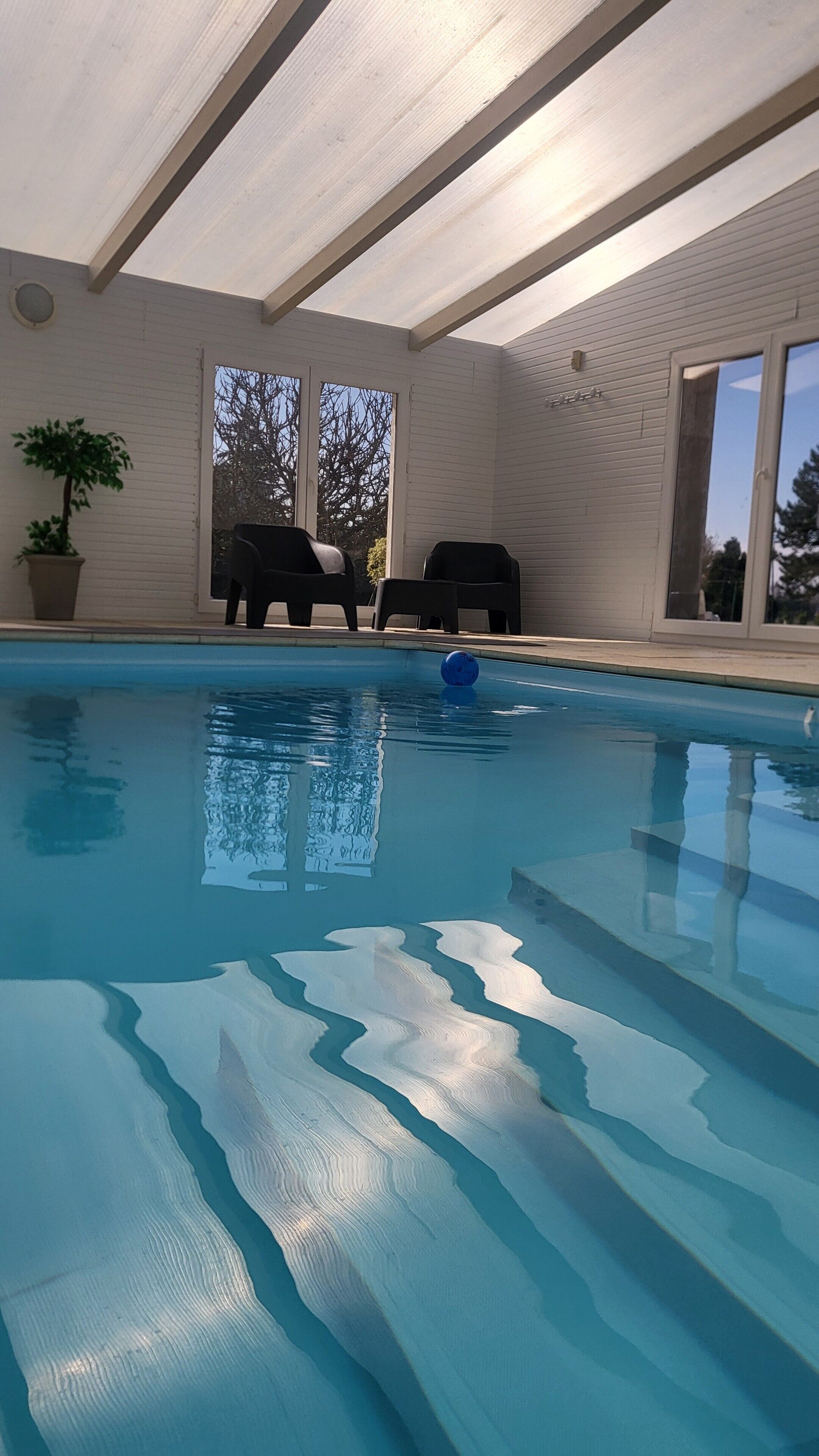 Indoor pool, a heated pool