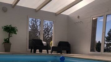 Indoor pool, a heated pool