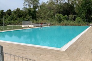 A heated pool