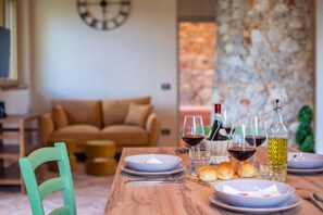 Dining - Holiday Home 'Rustico Con Jacuzzi In Toscana' with Shared Pool, Wi-Fi and Air Conditioning (Colle di Val d'Elsa)