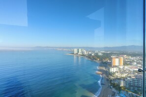 Vista a la playa o el mar