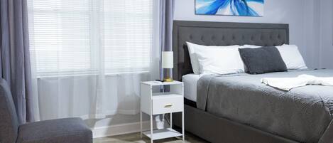 1 bedroom, desk, iron/ironing board, WiFi