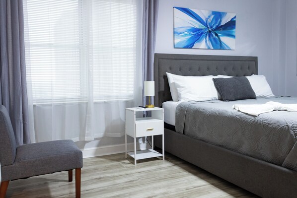 1 bedroom, desk, iron/ironing board, WiFi