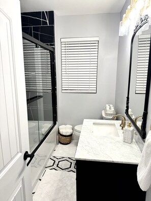 Shower, hair dryer