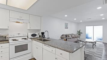 Microwave, oven, stovetop, dishwasher