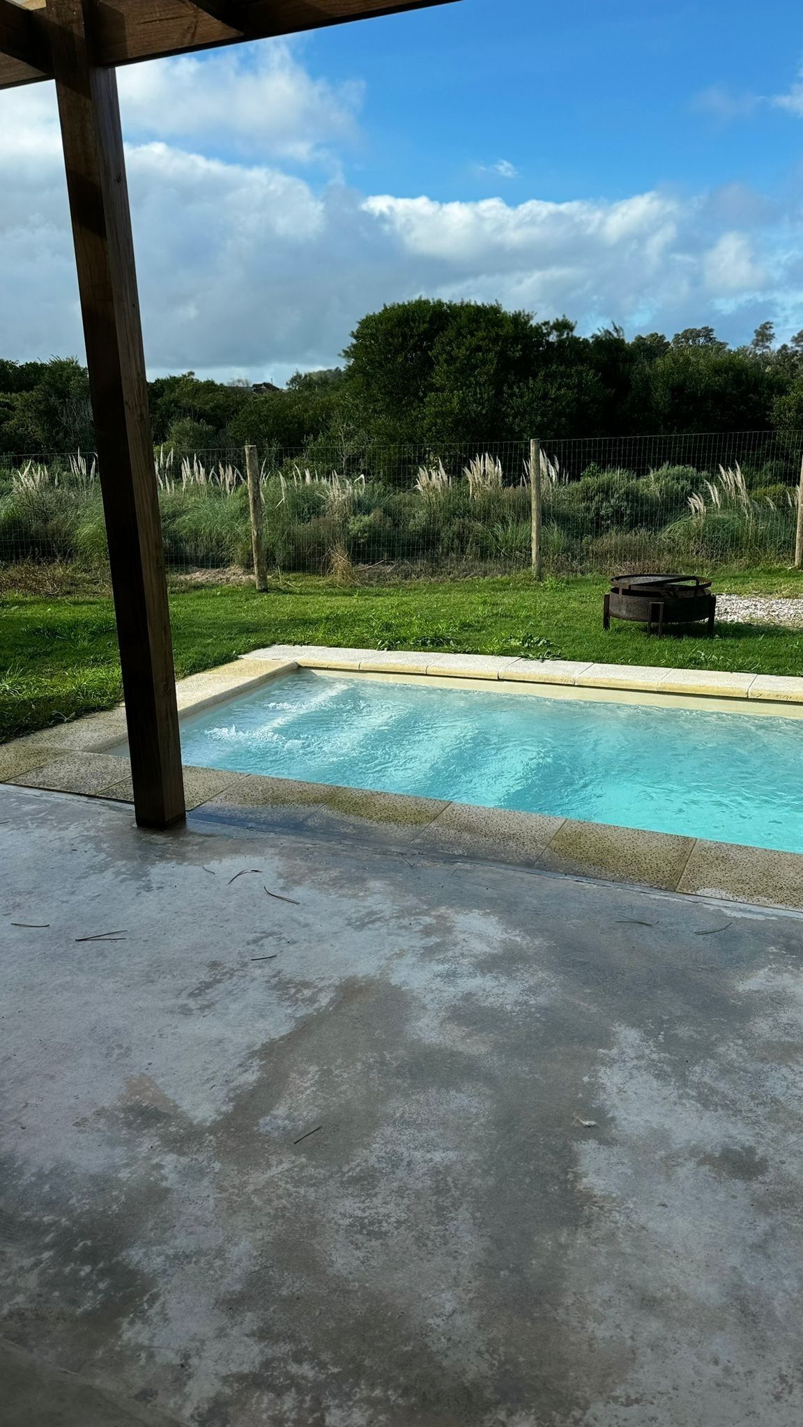 Piscine extérieure, piscine chauffée