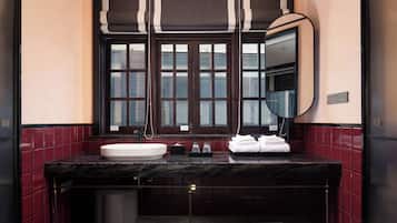 Standard Double Room, 1 Queen Bed, City View | Bathroom | Free toiletries, hair dryer, slippers, towels