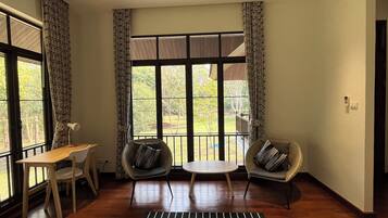 Villa Deluxe, vue jardin | 2 chambres, Wi-Fi gratuit, draps fournis