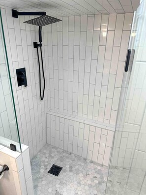 Shower, hair dryer