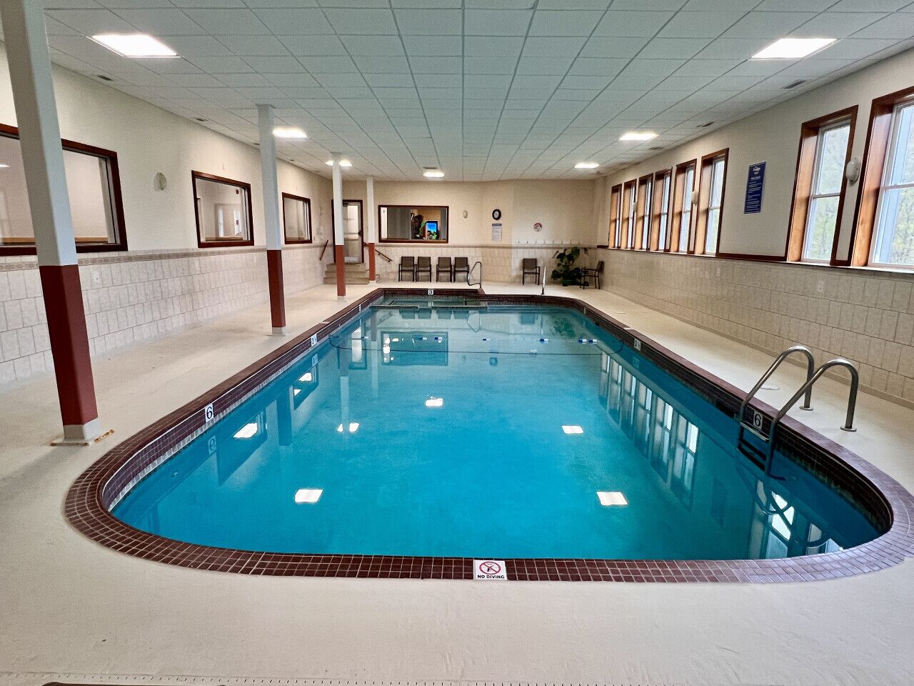 Indoor pool, a heated pool