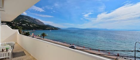 Superior appartement, balkon, uitzicht op zee | Terras