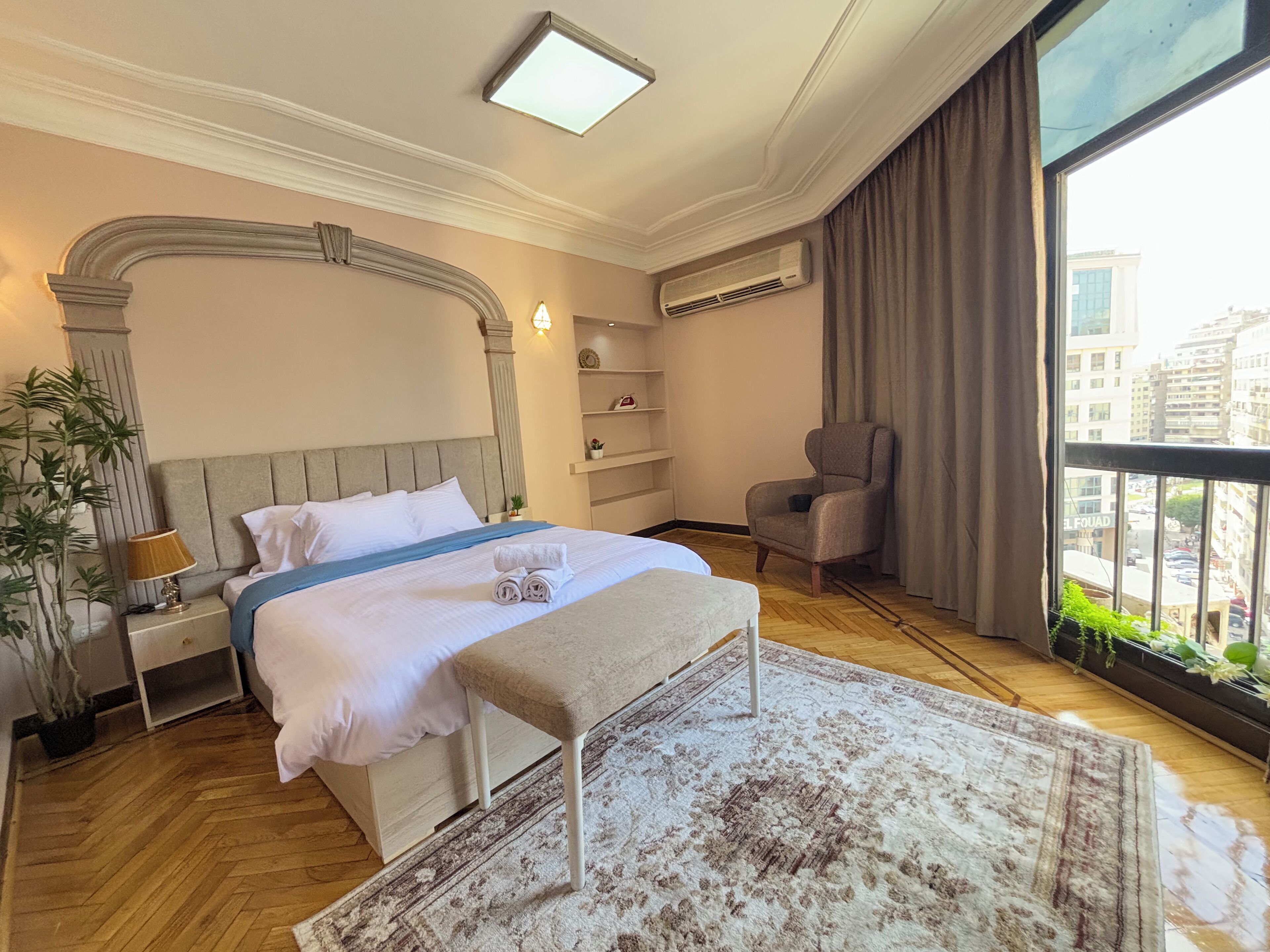 3 habitaciones y sábanas de algodón egipcio 