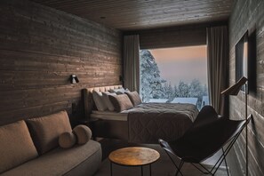 Panorama chalet | Luxe beddengoed, een kluis op de kamer, een strijkplank/strijkijzer