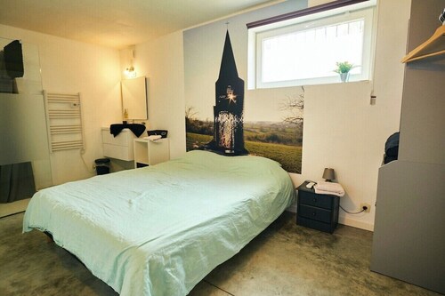 Modern Comfort ★ AC, Pellet Stove & Parking ★ 3 Min from Highway
