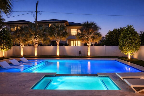 A heated pool