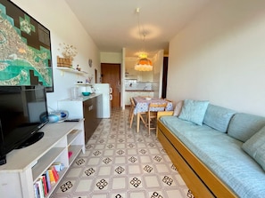 Apartment, 2 Bedrooms, Balcony, City View | Living room - Comfortable Beachfront Apartment (Caorle)