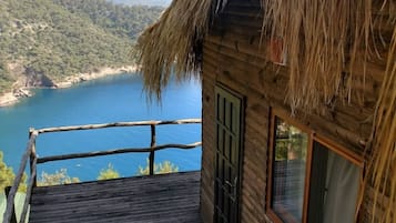 Panorama-bungalow - strandudsigt | Terrasse/gårdhave