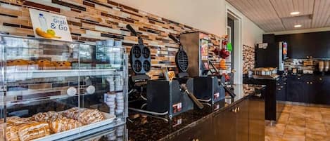Free daily buffet breakfast