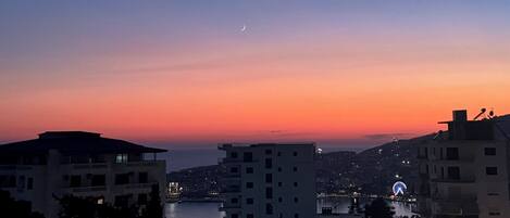 Familie suite, uitzicht op zee | Uitzicht vanaf balkon