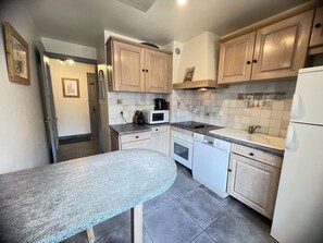 Fridge, microwave, oven, dishwasher - Neige et Roc 1 - Apartment 2* village center for 6 people (La Clusaz)