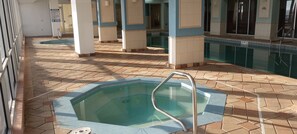 Indoor pool, outdoor pool