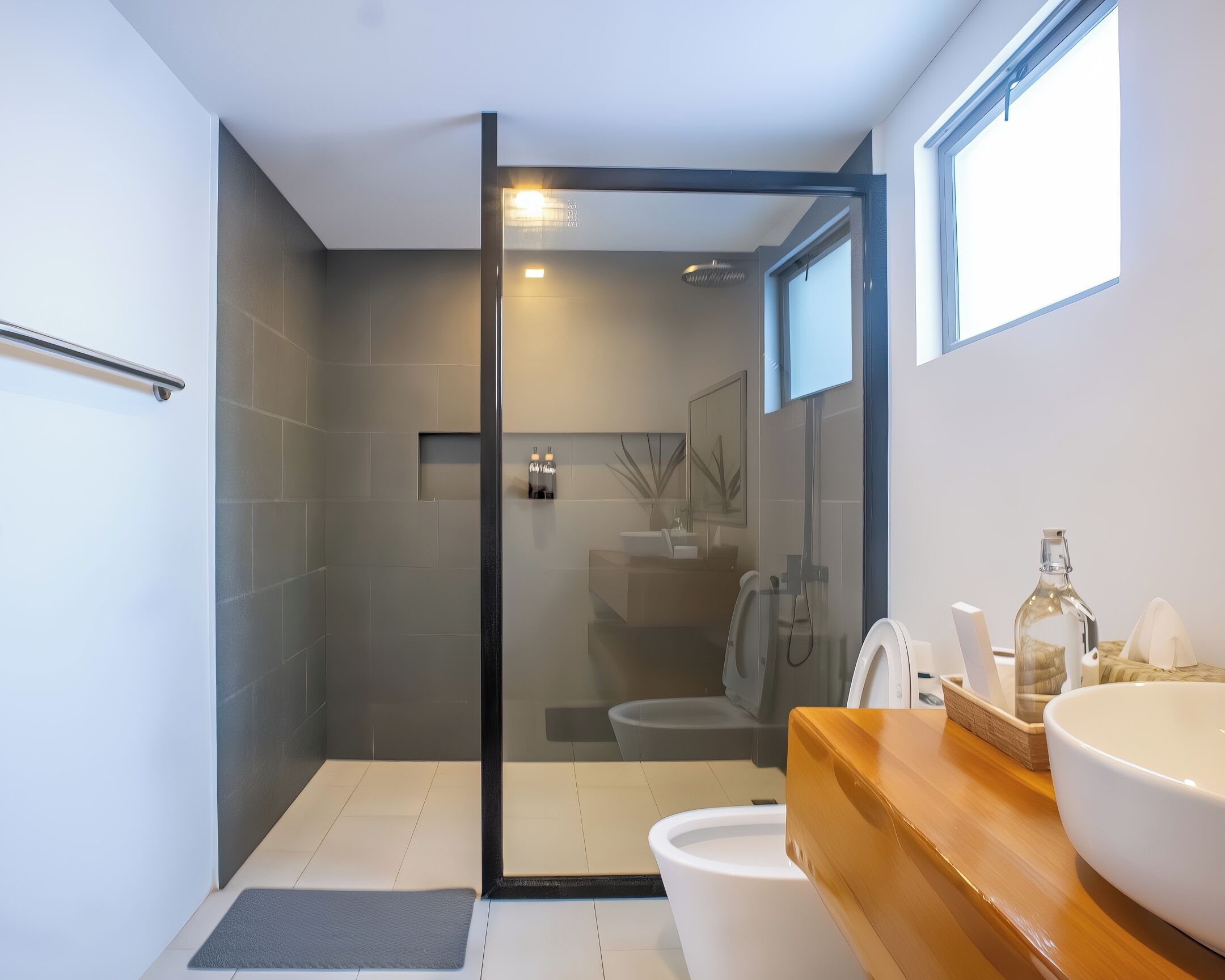 Villa, vue piscine | Salle de bain