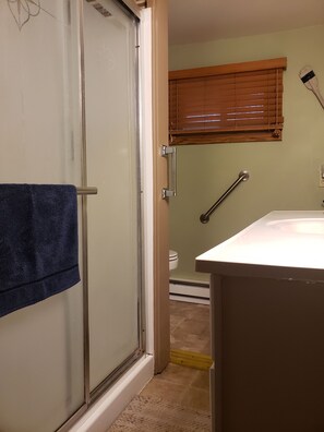 Shower, hair dryer, towels, shampoo - Waterfront Home on Chadakoin River! 10 minutes to Chautauqua Lake! (Jamestown)