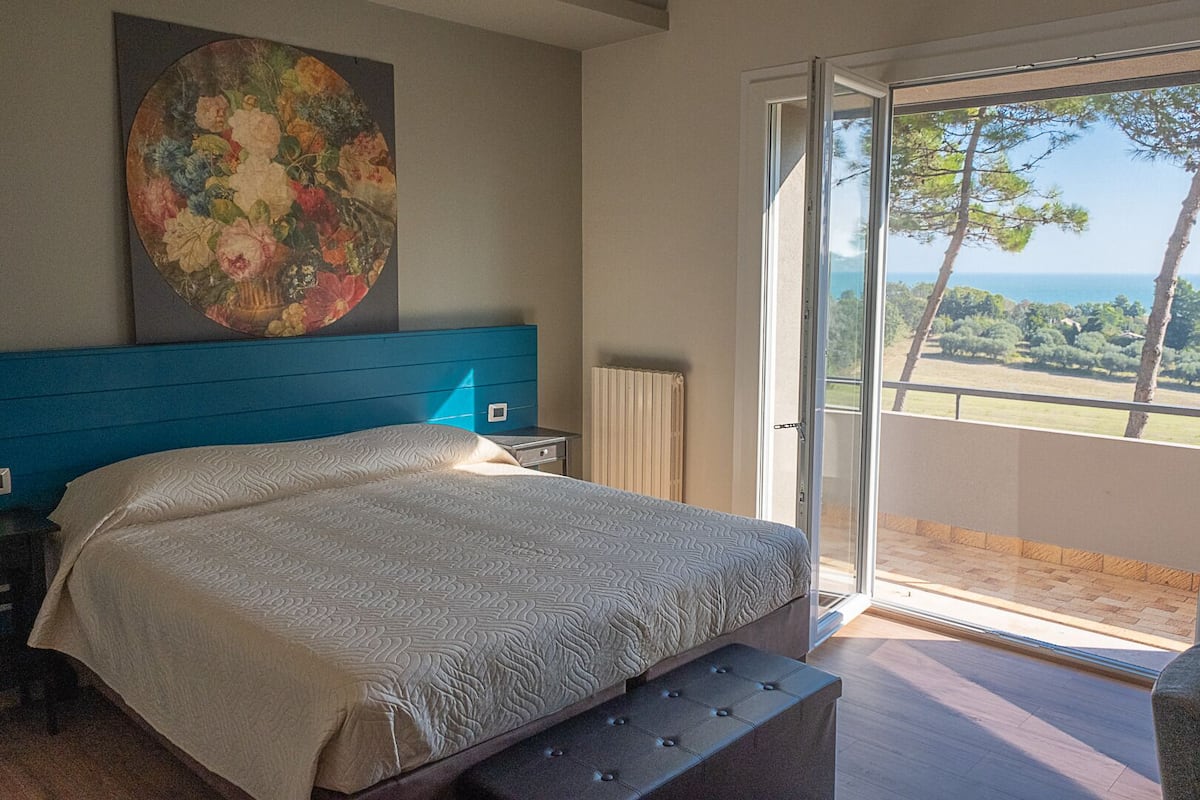 Superior-Doppel- oder -Zweibettzimmer, Balkon, Meerblick