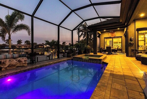 A heated pool