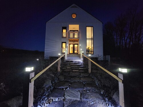 the Sugar Cube, a stunning, spacious, modern villa with an orchard maze