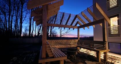 the Sugar Cube, a stunning, spacious, modern villa with an orchard maze