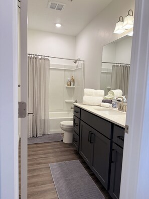 Assecador de cabells, tovalloles, sabó i paper higiènic 