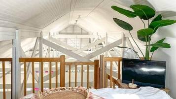 2 soveværelser, sengetøj