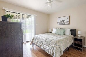 3 habitaciones, caja de seguridad en la habitación y ropa de cama 