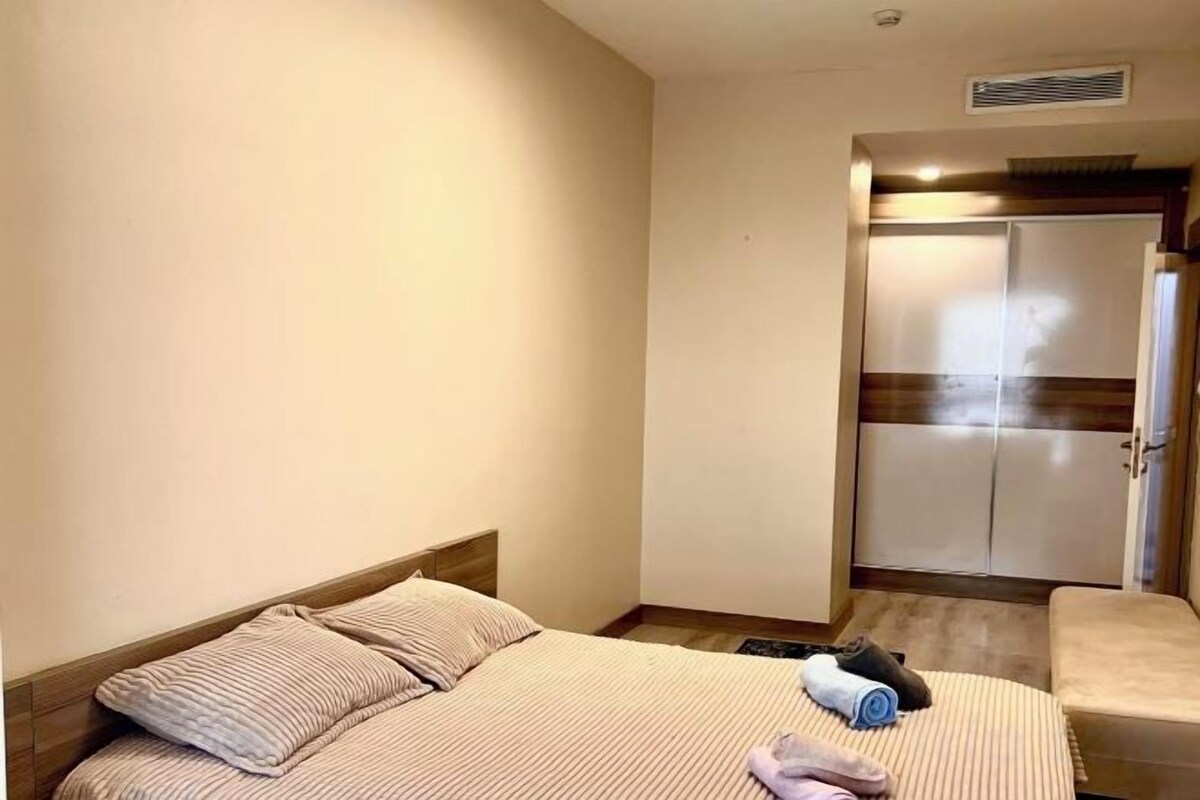 Blackout curtains, iron/ironing board (on request), free WiFi