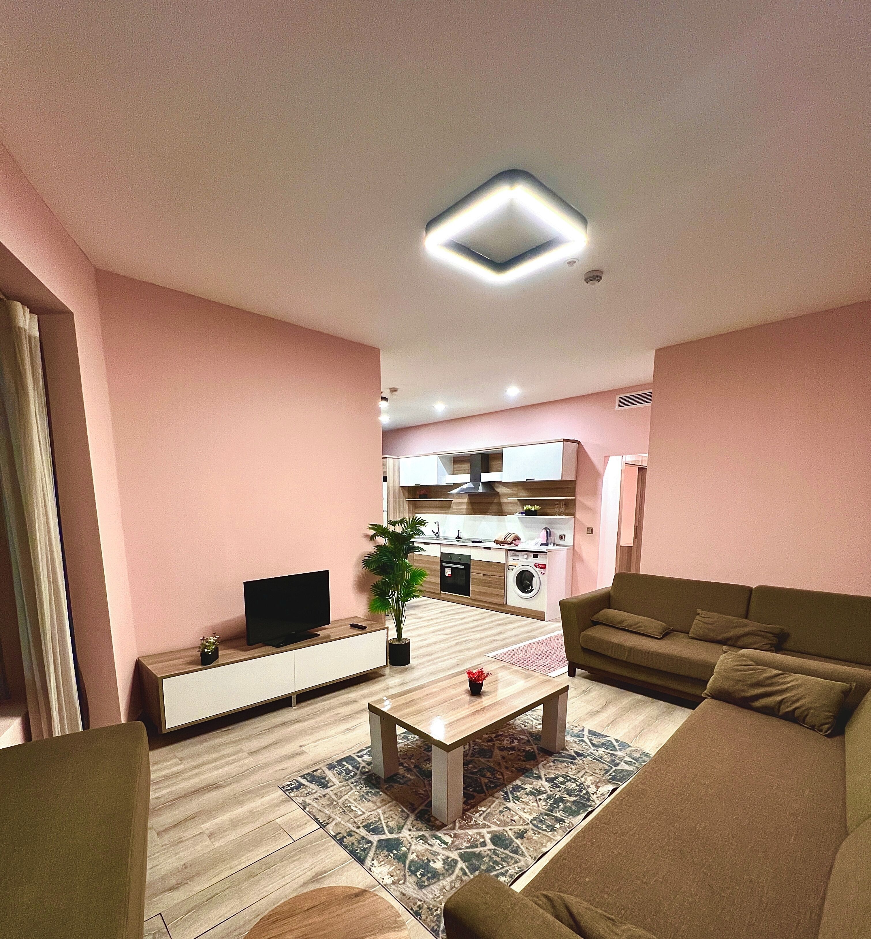 Blackout curtains, iron/ironing board, free WiFi, bed sheets
